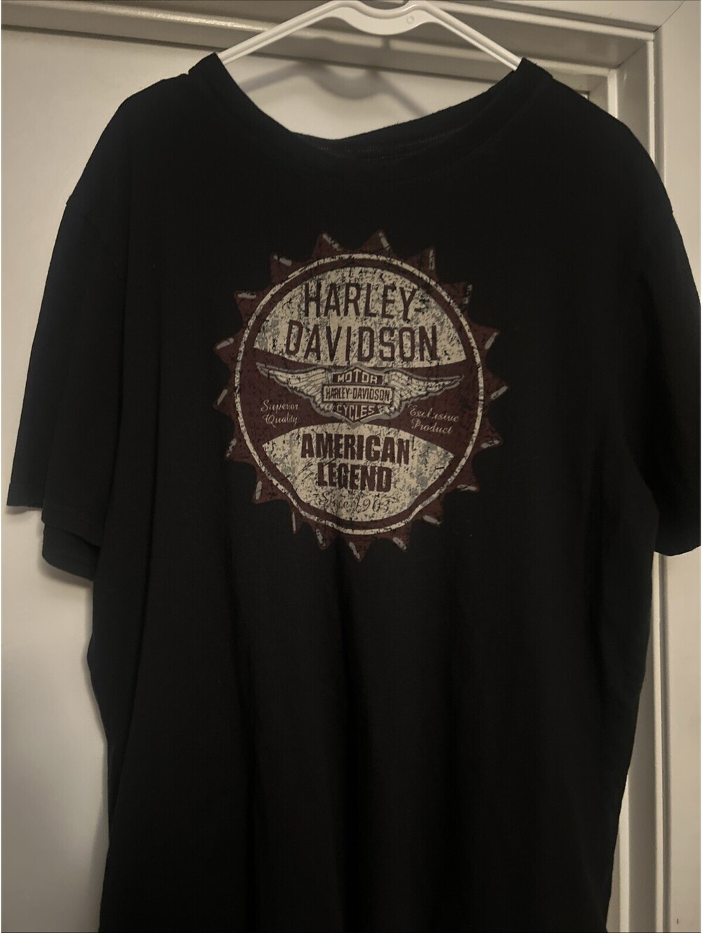 Harley Davidson Shirt XXL Men's Black Short Sleeve American Legend USA